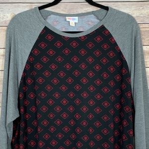 LuLaRoe Women's Randy Baseball Top